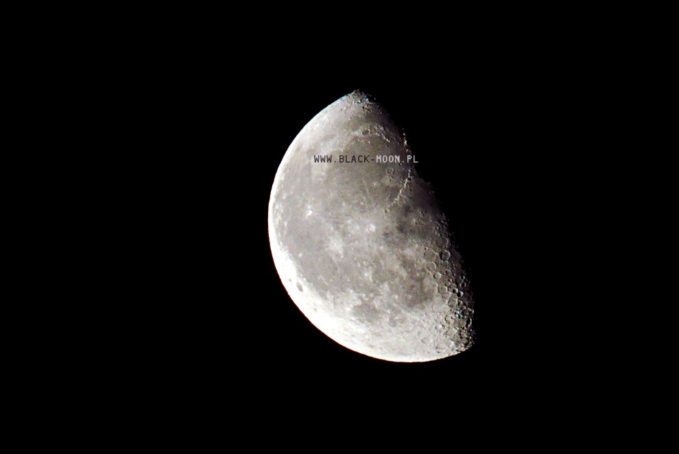 Księżyc, Canon FDn 200mm/2.8 @ 8.0