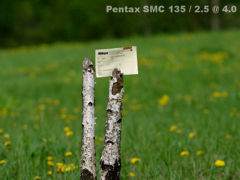 Pentax SMC 135mm/2.5 @ 4.0